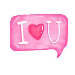 Watercolor bubble text png.