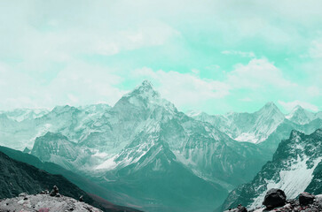 Mount Everest Landscape View HD