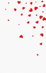 Pink Confetti Vector Transparent Backgound. 3d