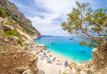 Cala Goloritzè in Sardegna, Italy (Italy) - The famous touristic attraction in wild east coast of...