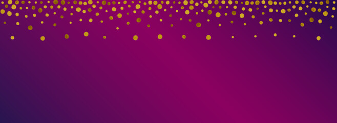 Yellow Circle Isolated Vector Panoramic Purple