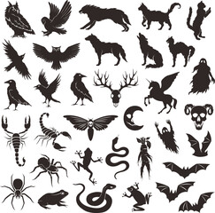 Halloween characters collection.