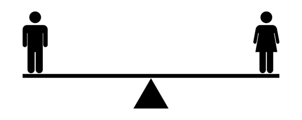 WC. Graphic silhouette of a man. Vector.