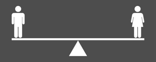 WC. Graphic silhouette of a man. Vector.