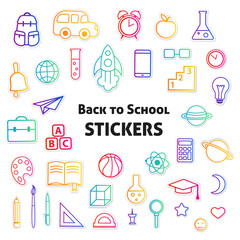 Back to school stickers collection.