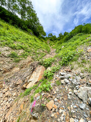 鹿島槍ヶ岳　登山道