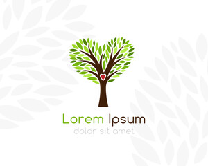 Tree with heart shaped crown.