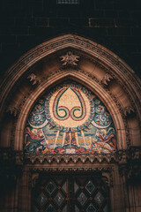 Detail of the door of the Saints Peter and Paul Basilica in Prague
