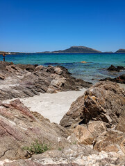 Fototapeta na wymiar view of the coast of island