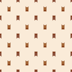 Mailbox engraved seamless pattern. Vintage letterbox in hand drawn style.