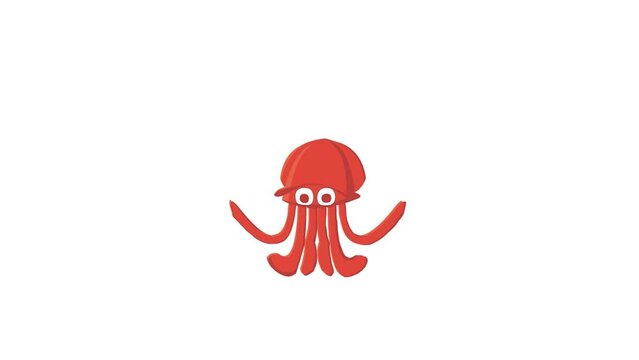 squids animation sequence, loop animation