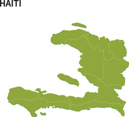 ハイチ/HAITIの地域区分イラスト