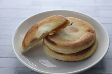 チーズホットク 断面