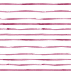 Seamless watercolor pattern of red lines. Ideal for decorating textiles, wallpapers, book endpapers