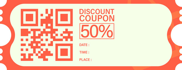 Coupon sale banner template design.