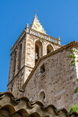 Church of San Juan in Aiguaviva, a Spanish municipality in the Gironés region, in the province of Girona, Catalonia, Spain.