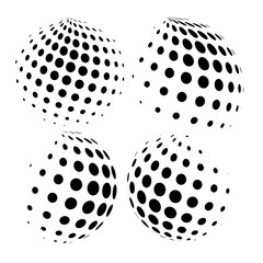 Abstract grunge halftone globe textured background design vector