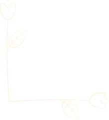 Hand drawn floral for wedding and holiday background.