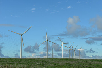 Wind farm near Barbate on Andalucia, Spain