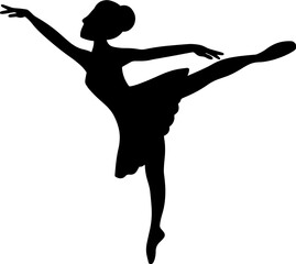ballerina pose silhouette © Wynnys Sa