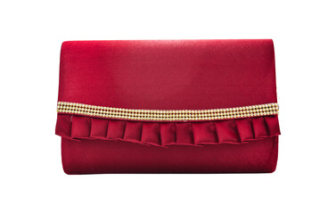 Clutch bag, Female bag Isolated on transparent background - PNG format.