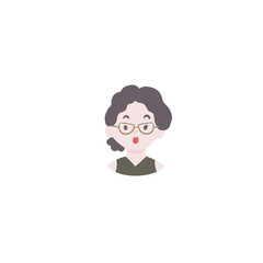 avatar businesswoman for social user