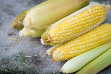 Fresh corn, sweet corn