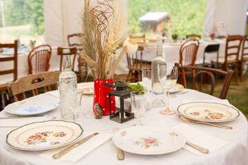 Décoration de table - Mariage bohème chic