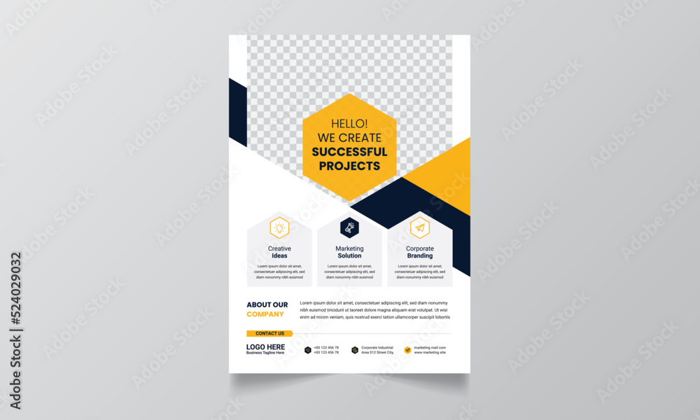 Wall mural modern blue and green design template for poster flyer brochure cover leaflet. design layout with tr