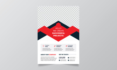Modern blue and green design template for poster flyer brochure cover leaflet. design layout with triangle graphic elements and space for Vector background.