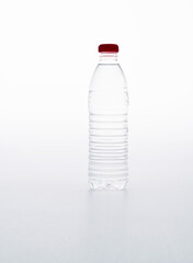 A bottle of water on white background