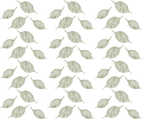 Leaves flying floral design. Seamless background. Modern texture for print, textile, etc.