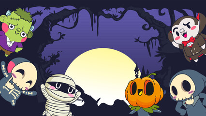 halloween background vector illustration