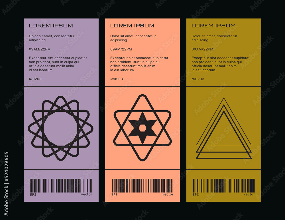 Poster brutalist poster design template layout with bold typography and brutal vector pattern with abstract