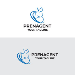 pregnant logo vector design template