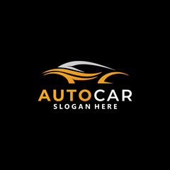 Obraz na płótnie Canvas auto car logo vector design template