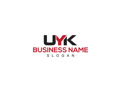 Creative UYK Logo Icon, Simple uyk Letter Logo Image Design For Your Brand