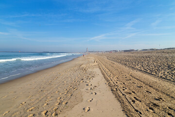 Beautiful beach in Aveiro