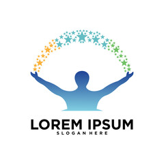 children logo vector design template