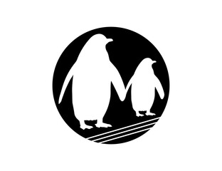 Penguin logo illustration