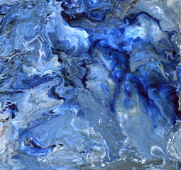 Acrylic liquid structure. Contemporary art. Abstract painting in mixed colors. For presentations, advertising, banners.