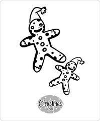 Contour illustrations, art on a transparent background from the 