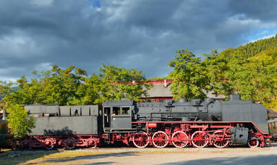 Viseu de Sus, Maramures, Romania - Steam train Mocanita from North Romania - obrazy, fototapety, plakaty