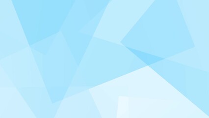 Light blue abstract background with looping animated overlapping geometric shapes - Powered by Adobe