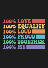 Pride LGBT Gay Typography T-shirt Design