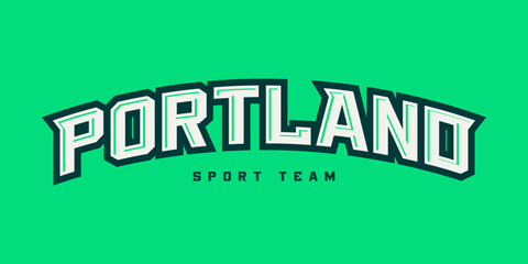 T-shirt stamp logo, Oregon Sport wear lettering Portland tee print, athletic apparel design shirt graphic print