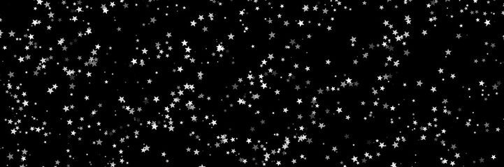Nocne niebo gwiazdy baner - obrazy, fototapety, plakaty
