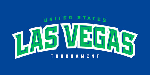 T-shirt stamp logo, USA Sport wear lettering Las Vegas tee print, athletic apparel design shirt graphic print