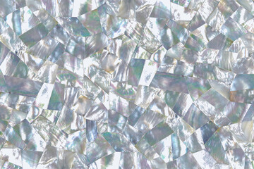 Mother of pearl texture in faceted pattern