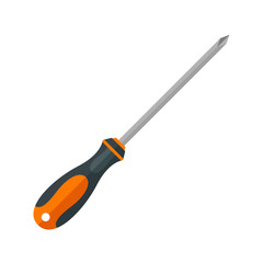 philips head screwdriver flat icon vector illustration clipart